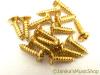 15 STRATOCASTER TELECASTER PICKGUARD SCREWS GOLD